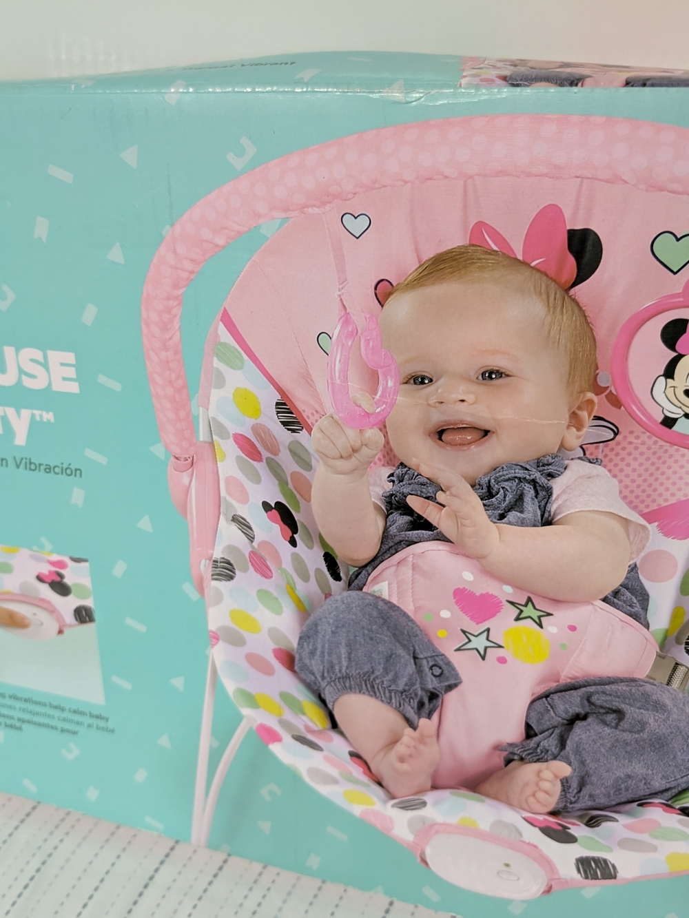Disney Minnie Mouse Pink Infant Bouncer